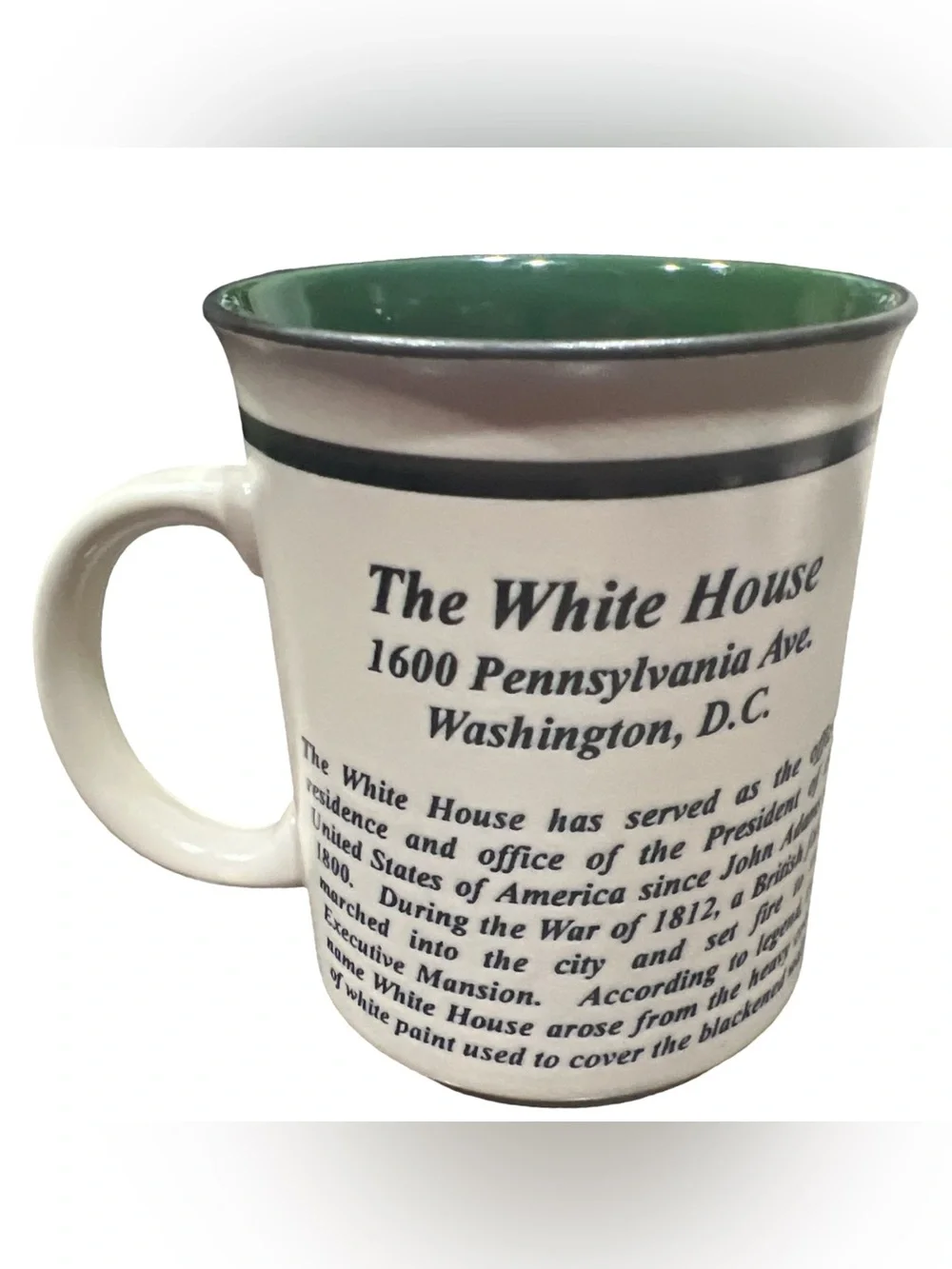 Vtg Washington DC White House Capitol Monument Souvenir Coffee Mug Japan